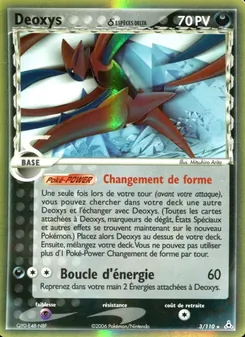 Carte Deoxys δ 3/110 – EX Fantômes Holon