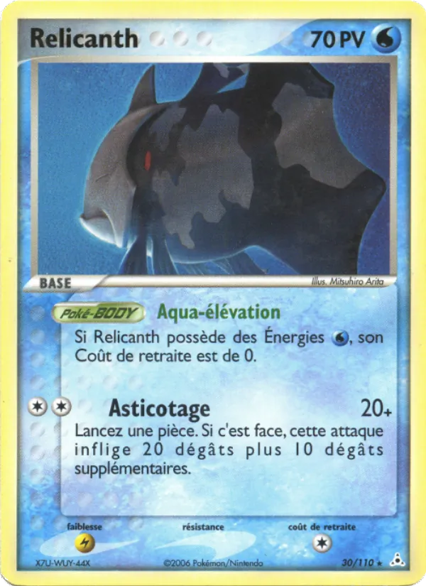 Carte Relicanth 30/110 – EX Fantômes Holon