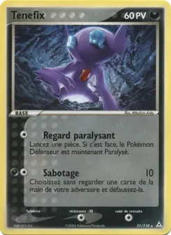 Carte Ténéfix 31/110 – EX Fantômes Holon