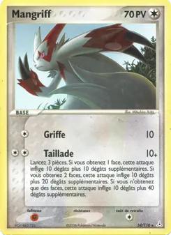Carte Mangriff 34/110 – EX Fantômes Holon