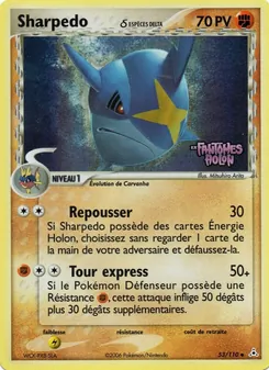 Carte Sharpedo δ 53/110 – EX Fantômes Holon
