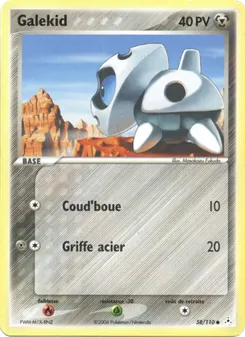 Carte Galekid 58/110 – EX Fantômes Holon