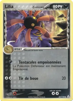 Carte Lilia δ 68/110 – EX Fantômes Holon