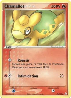 Carte Chamallot 72/110 – EX Fantômes Holon