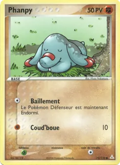 Carte Phanpy 75/110 – EX Fantômes Holon