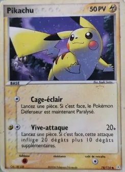Carte Pikachu 78/110 – EX Fantômes Holon