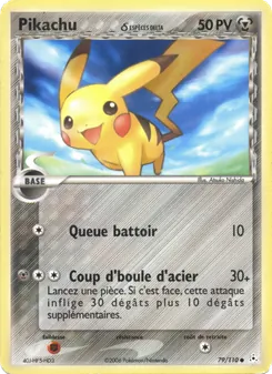 Carte Pikachu δ 79/110 – EX Fantômes Holon