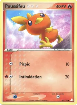 Carte Poussifeu 83/110 – EX Fantômes Holon