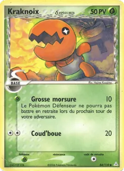 Carte Kraknoix δ 84/110 – EX Fantômes Holon