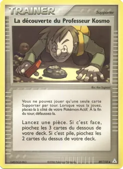 Carte La découverte du Professeur Kosmo 89/110 – EX Fantômes Holon