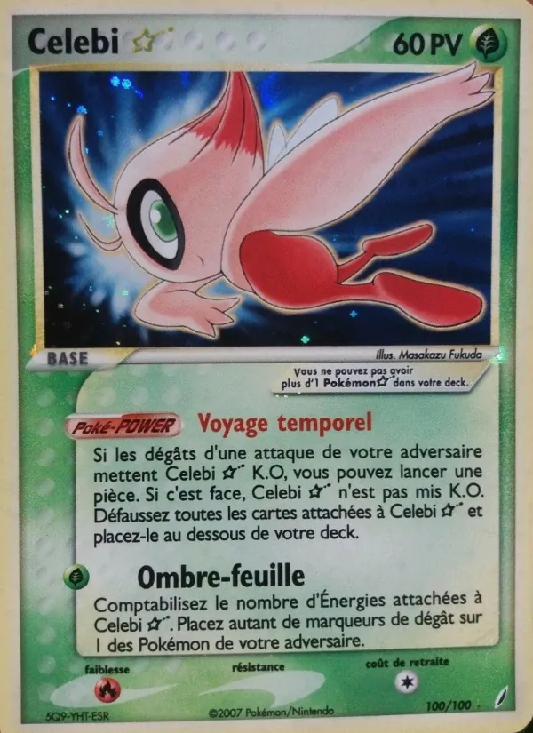 Carte Celebi ☆ 100/100 – EX Gardiens de Cristal