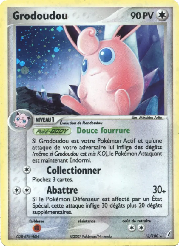 Carte Grodoudou 13/100 – EX Gardiens de Cristal
