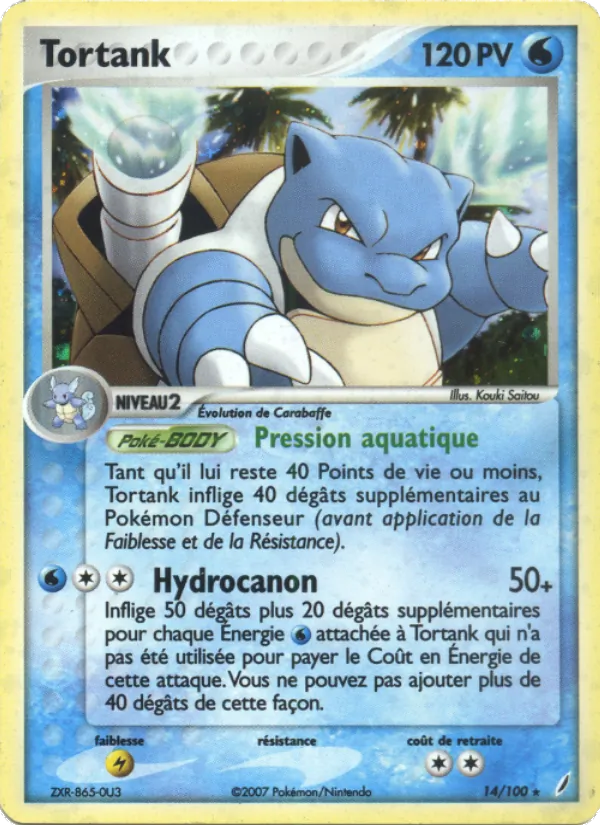 Carte Tortank 14/100 – EX Gardiens de Cristal