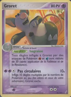 Carte Groret 20/100 – EX Gardiens de Cristal