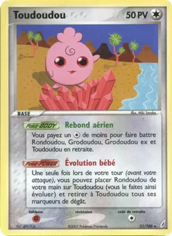 Carte Toudoudou 21/100 – EX Gardiens de Cristal