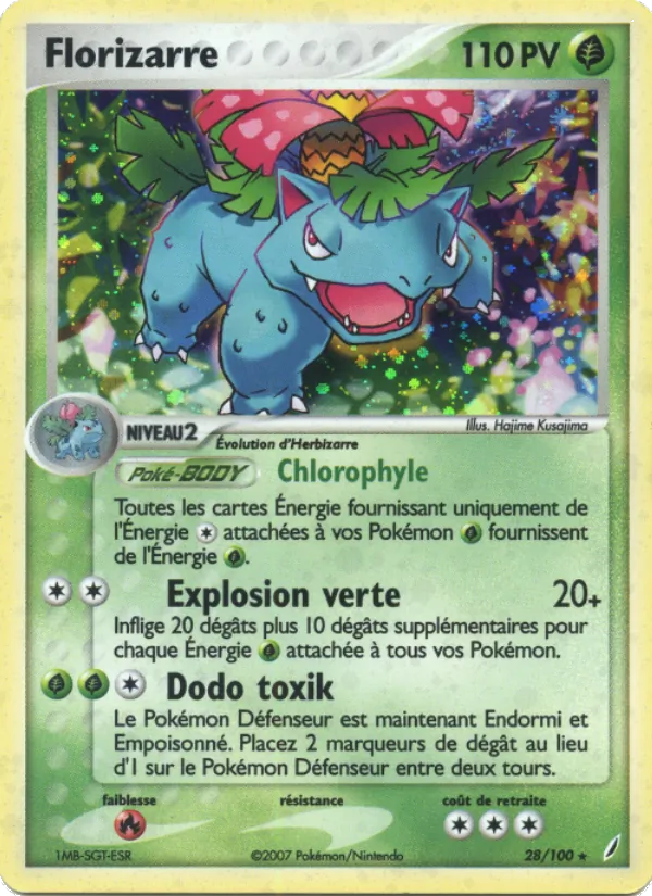 Carte Florizarre 28/100 – EX Gardiens de Cristal