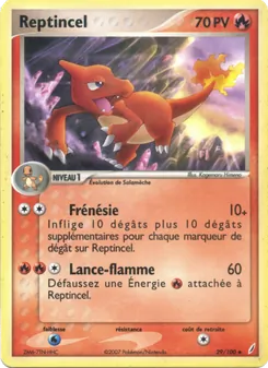 Carte Reptincel 29/100 – EX Gardiens de Cristal