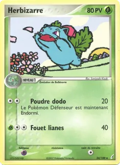 Carte Herbizarre 34/100 – EX Gardiens de Cristal