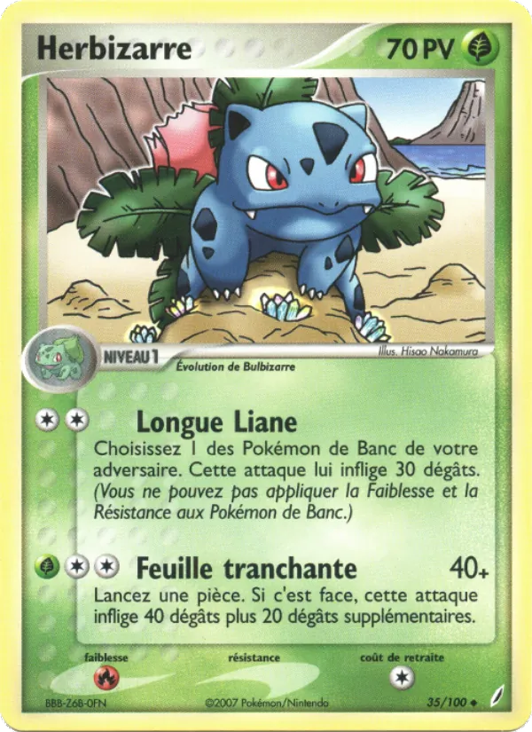 Carte Herbizarre 35/100 – EX Gardiens de Cristal