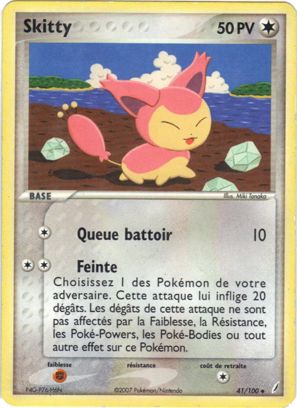 Carte Skitty 41/100 – EX Gardiens de Cristal