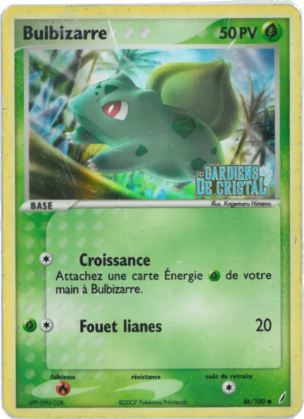 Carte Bulbizarre 46/100 – EX Gardiens de Cristal