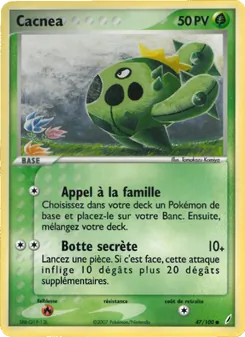 Carte Cacnea 47/100 – EX Gardiens de Cristal