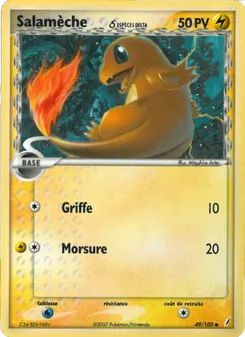 Carte Salamèche δ 49/100 – EX Gardiens de Cristal