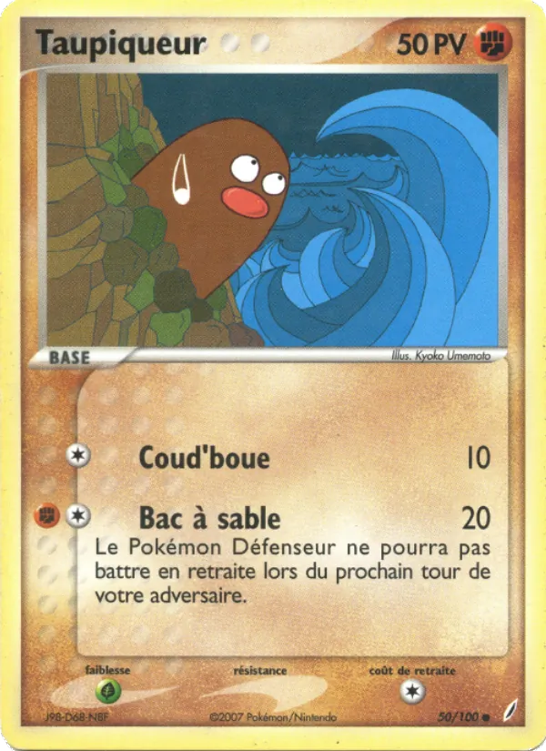 Carte Taupiqueur 50/100 – EX Gardiens de Cristal