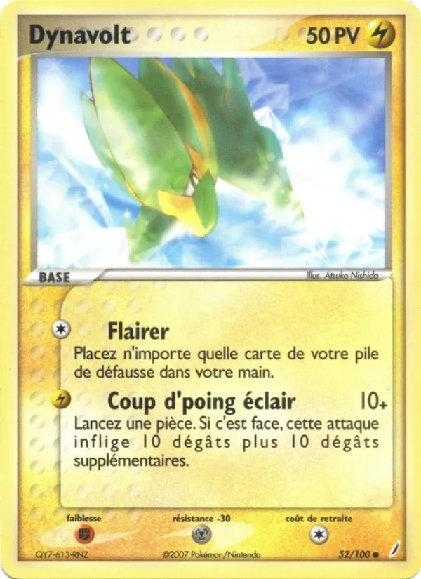 Carte Dynavolt 52/100 – EX Gardiens de Cristal