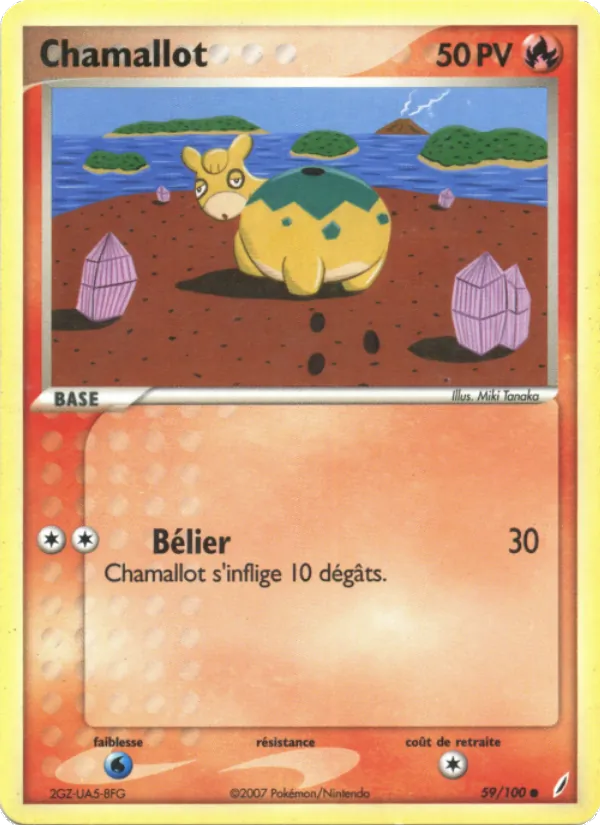 Carte Chamallot 59/100 – EX Gardiens de Cristal