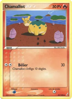 Carte Chamallot 59/100 – EX Gardiens de Cristal