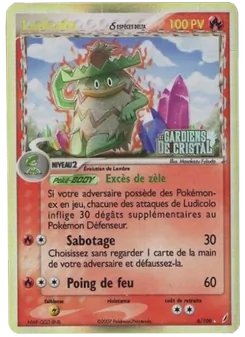 Carte Ludicolo δ 6/100 – EX Gardiens de Cristal