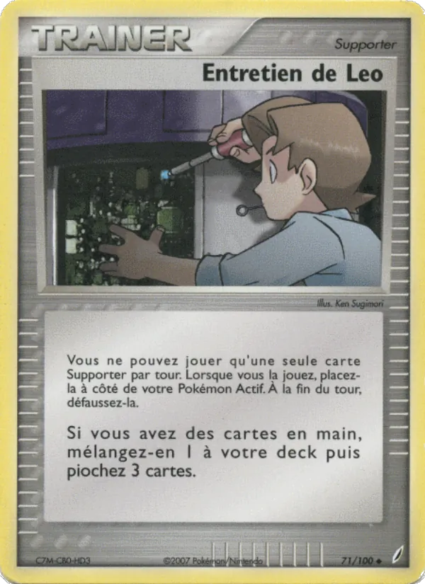 Carte Entretien de Leo 71/100 – EX Gardiens de Cristal