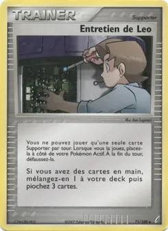 Carte Entretien de Leo 71/100 – EX Gardiens de Cristal