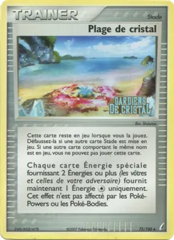 Carte Plage de cristal 75/100 – EX Gardiens de Cristal