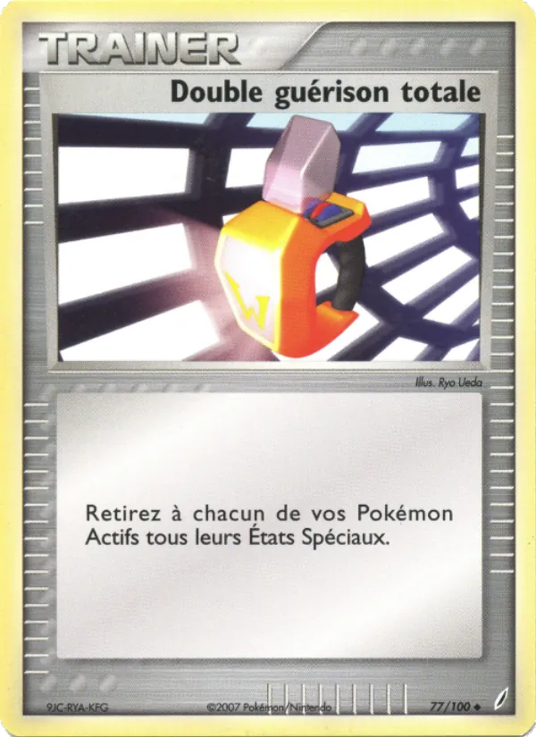 Carte Double guérison totale 77/100 – EX Gardiens de Cristal