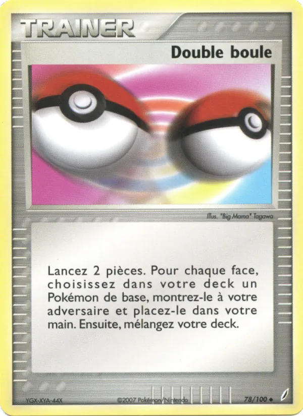 Carte Double boule 78/100 – EX Gardiens de Cristal