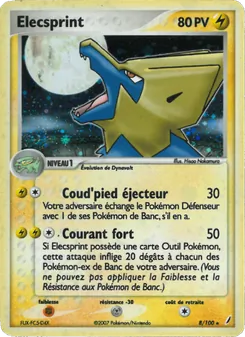 Carte Élecsprint 8/100 – EX Gardiens de Cristal