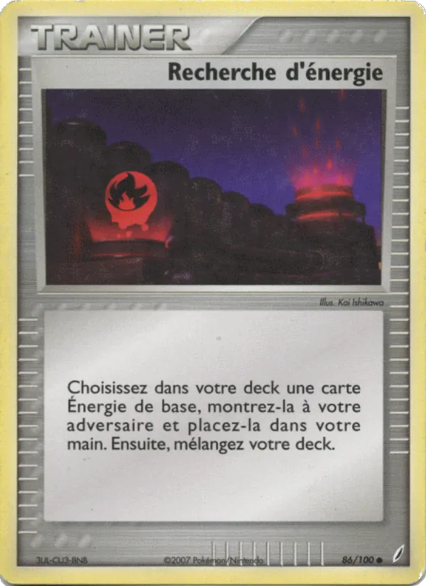 Carte Recherche d'énergie 86/100 – EX Gardiens de Cristal