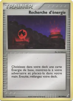 Carte Recherche d'énergie 86/100 – EX Gardiens de Cristal