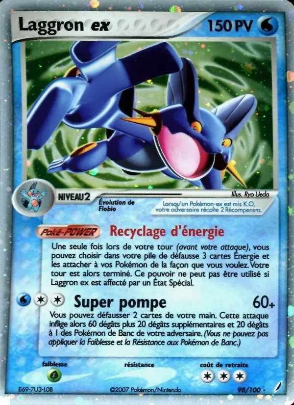 Carte Laggron ex 98/100 – EX Gardiens de Cristal