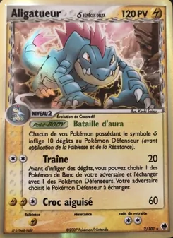 Carte Aligatueur δ 2/101 – EX Île des Dragons