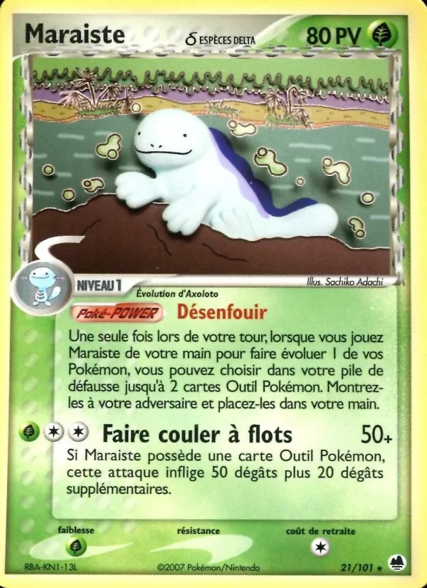 Carte Maraiste δ 21/101 – EX Île des Dragons