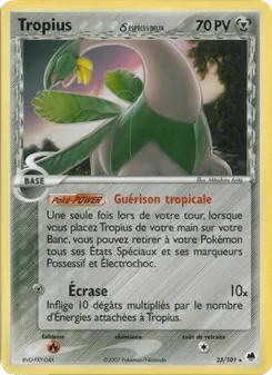 Carte Tropius δ 23/101 – EX Île des Dragons
