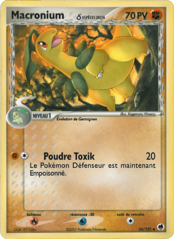 Carte Macronium δ 26/101 – EX Île des Dragons