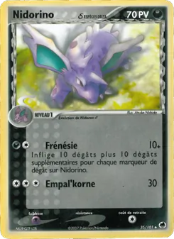 Carte Nidorino δ 35/101 – EX Île des Dragons