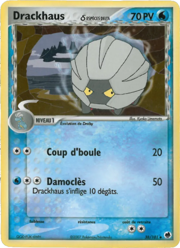 Carte Drackhaus δ 38/101 – EX Île des Dragons