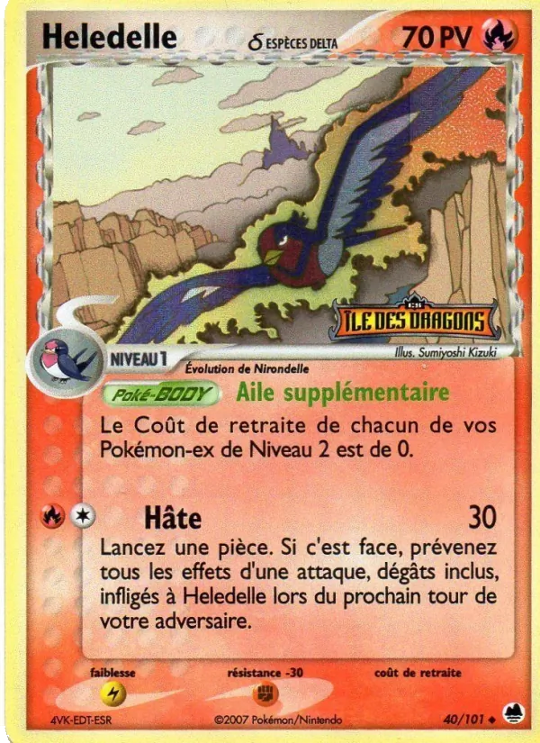 Carte Heledelle δ 40/101 – EX Île des Dragons