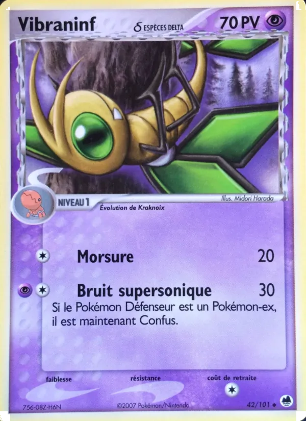 Carte Vibraninf δ 42/101 – EX Île des Dragons