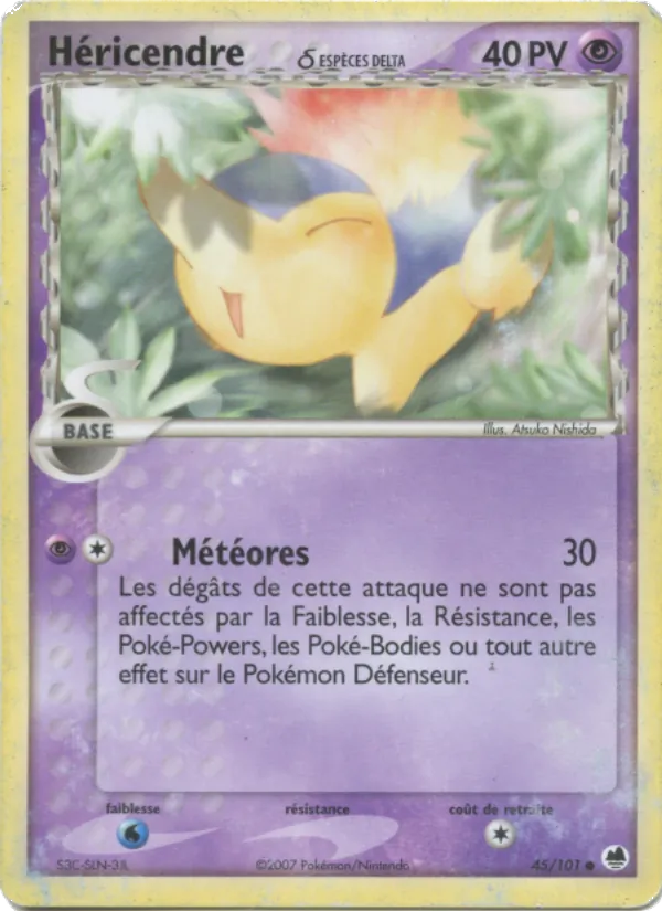 Carte Héricendre δ 45/101 – EX Île des Dragons